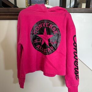 Converse All Star cropped/boxy hoodie